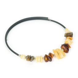 Колье на струне &quot;Алтай&quot; из Янтаря (ассорт.)