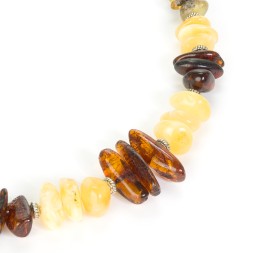Колье на струне &quot;Алтай&quot; из Янтаря (ассорт.)